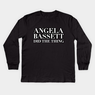 Angela Bassett Did The Thing - Ariana DeBose BAFTA rap Kids Long Sleeve T-Shirt